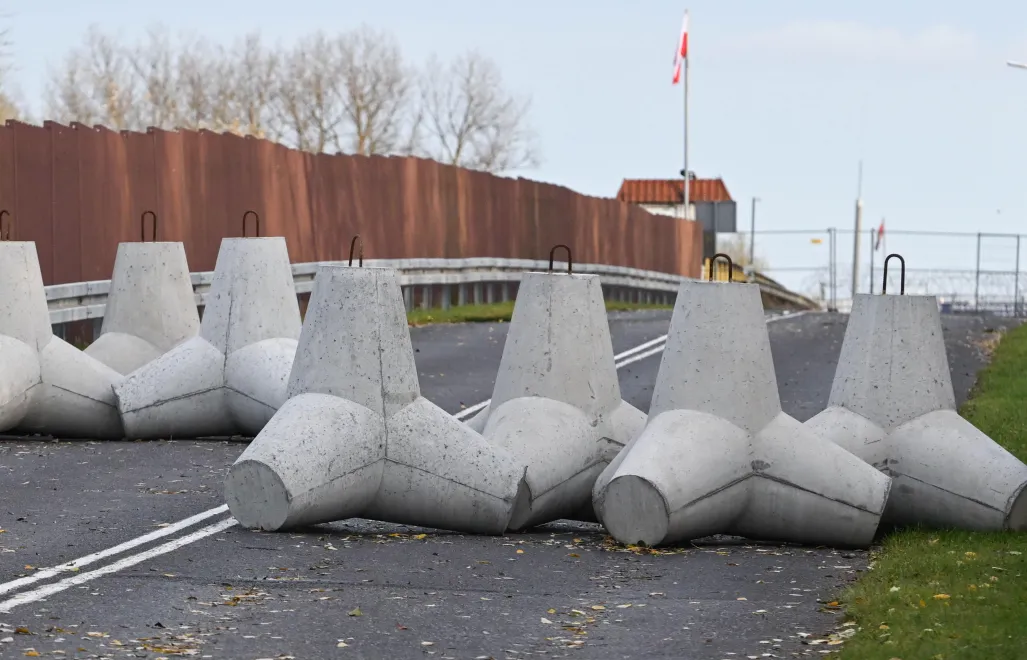 Przejście graniczne Polski z Białorusią Fot. PAP/Wojtek Jargiło