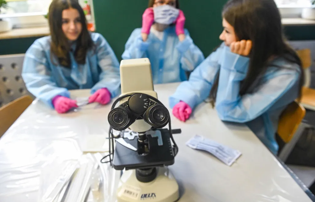 Lekcja otwarta Edukacji Zdrowotnej Fot. PAP/Piotr Nowak