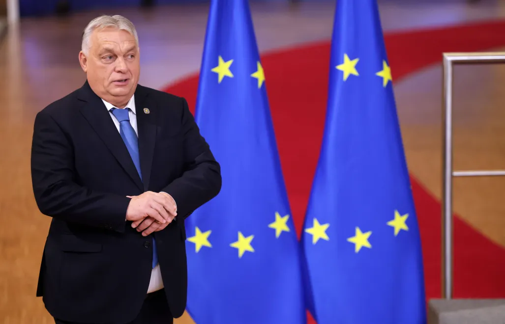 Viktor Orban. Fot. PAP/EPA/OLIVIER MATTHYS