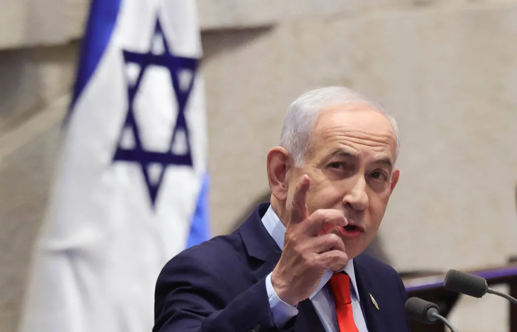 Premier Izraela Benjamin Netanjahu. Fot. PAP/EPA/ABIR SULTAN