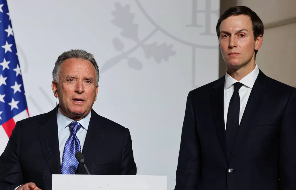 Steve Witkoff i Jared Kushner Fot. PAP/EPA/LUDOVIC MARIN
