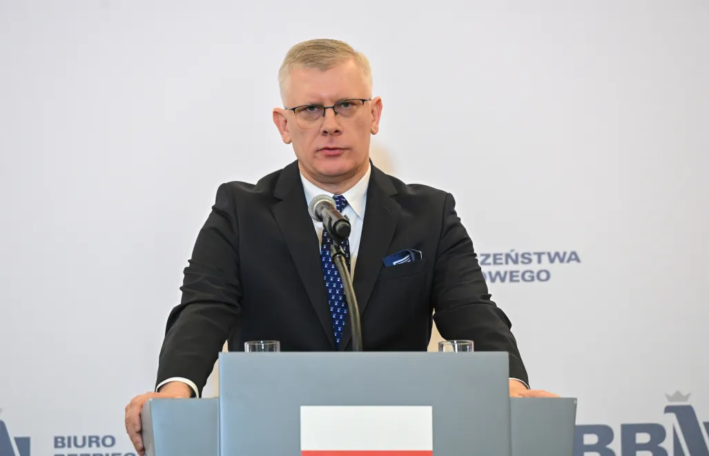 Szef BBN Sławomir Cenckiewicz. Fot. PAP/	Radek Pietruszka