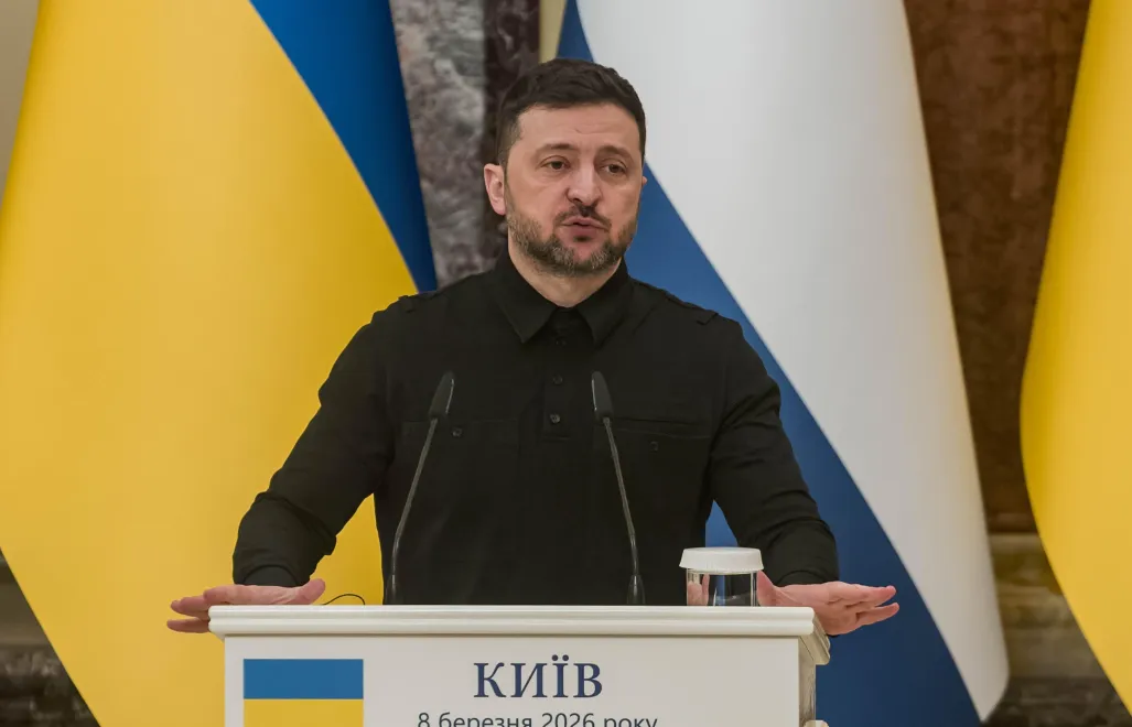 Prezydent Ukrainy Wołodymyr Zełenski. Fot. PAP/Vladyslav Musiienko