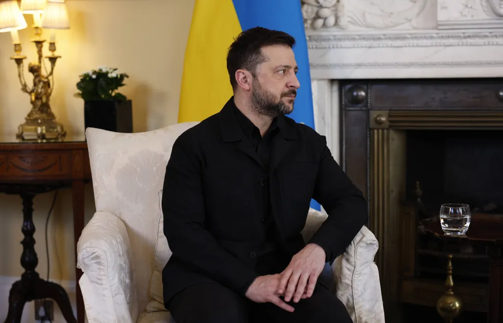 Володимир Зеленський. Fot. PAP/EPA/DAVID CLIFF/POOL