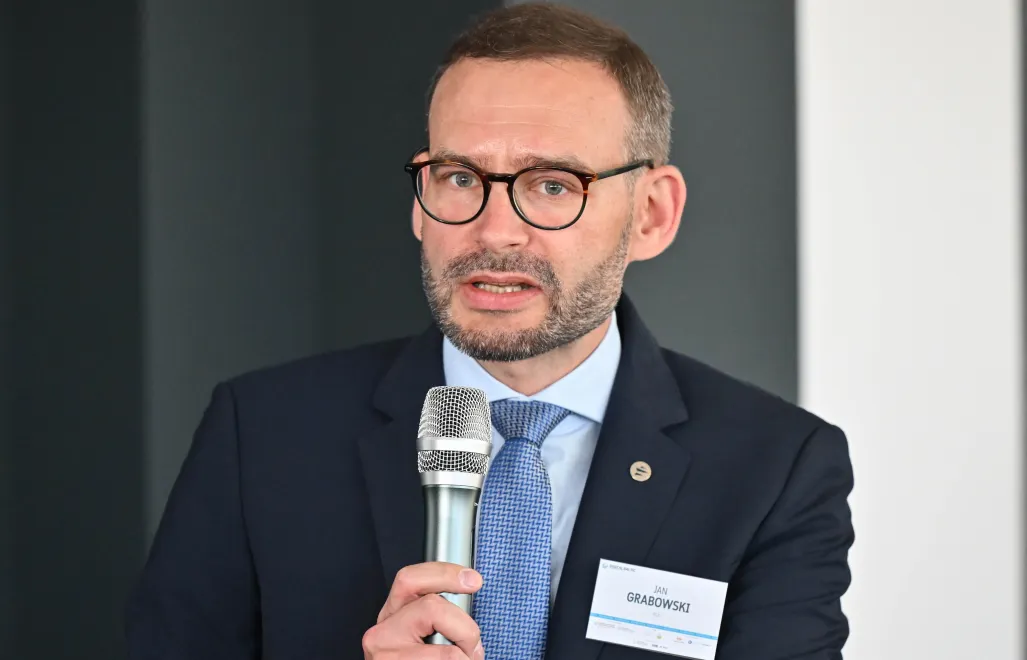 Выступление вице-президента Польской группы вооружений (PGZ S.A.) Ян Грабовского во время 18-го Европейского экономического конгресса в Катовице. Fot. PAP/Marcin Gadomski