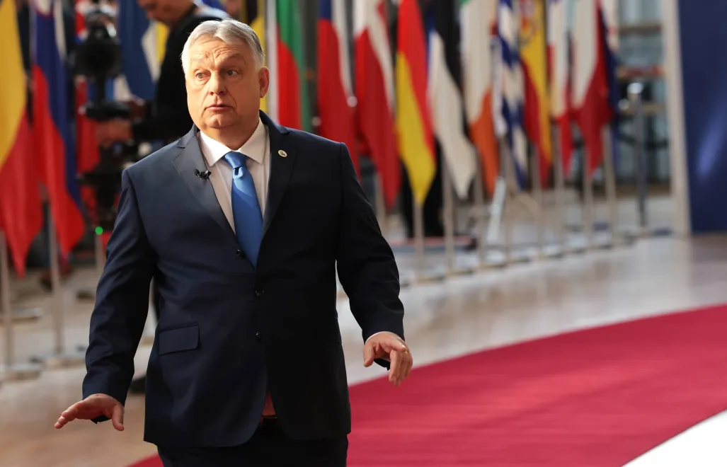 Viktor Orban, fot. PAP/EPA/OLIVIER MATTHYS