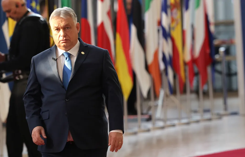 Viktor Orban, fot. PAP/EPA/OLIVIER MATTHYS