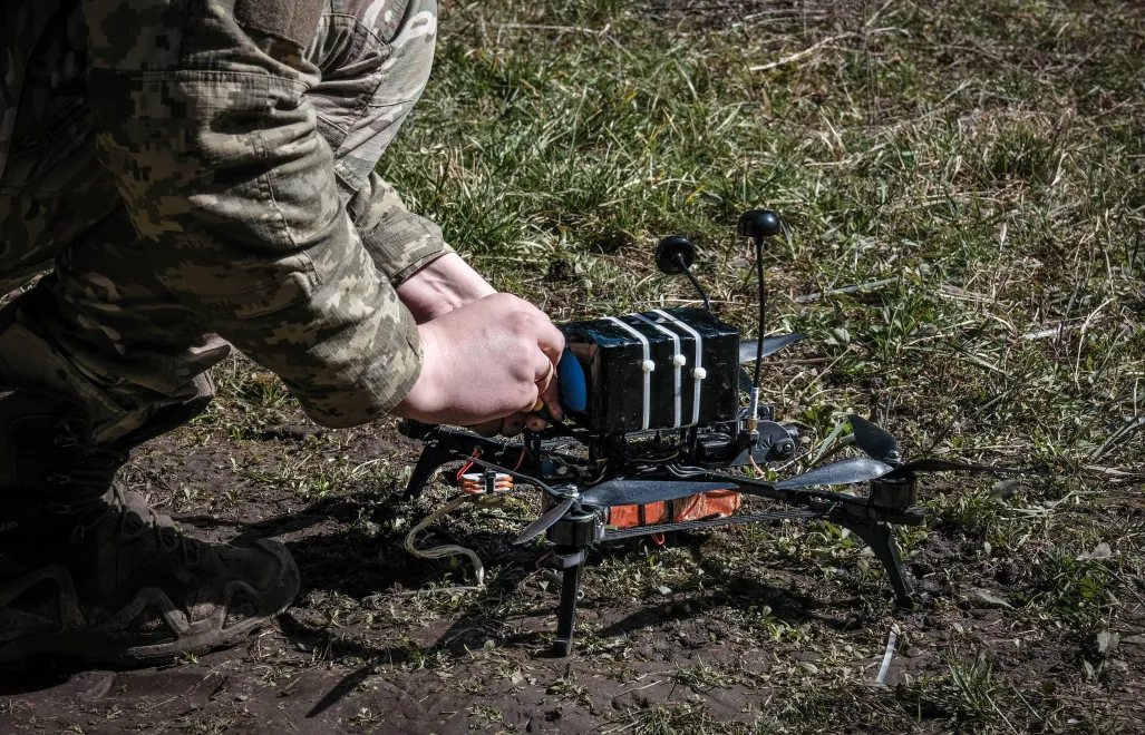 Dron militarny. Fot. PAP/EPA/Maria Senovilla