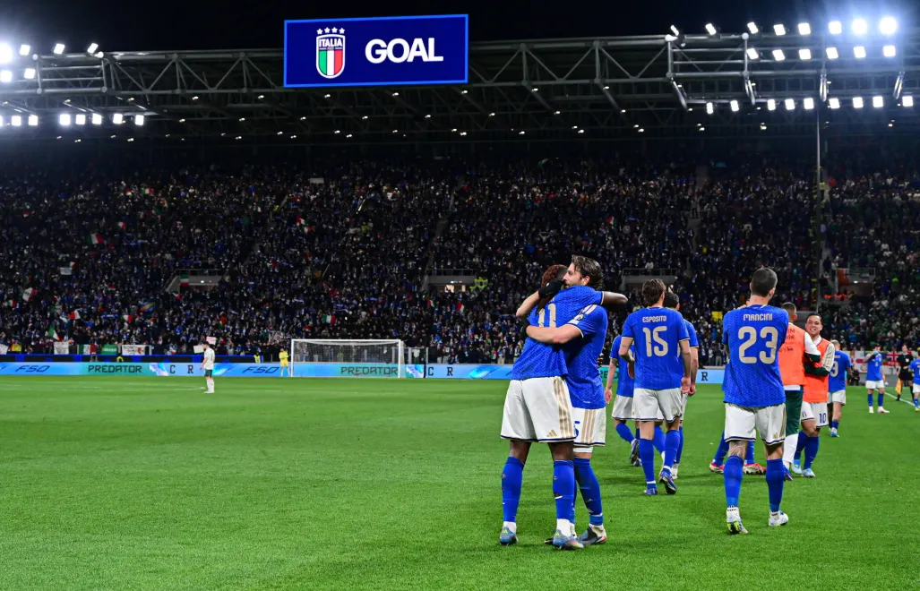 Piłkarze reprezentacji Włoch, fot. PAP/EPA/ANSA/MICHELE MARAVIGLIA