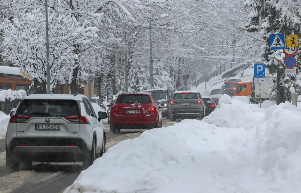 Atak zimy w Zakopanem. Fot. PAP/Grzegorz Momot 