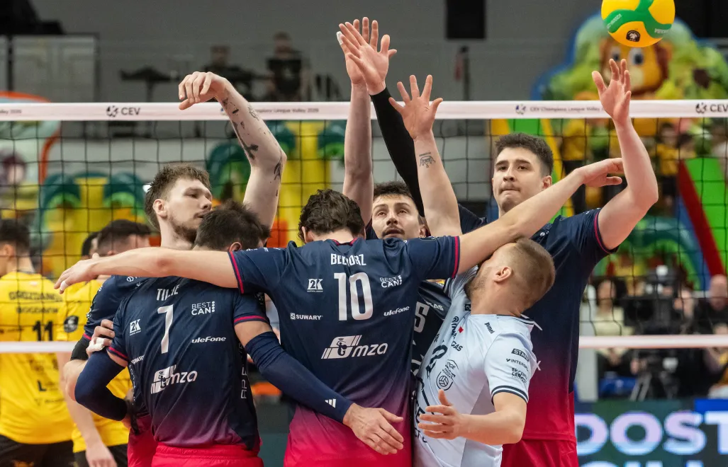 Siatkarze PGE Projektu Warszawa. Fot. PAP/Wojtek Jargiło