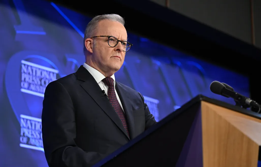 Anthony Albanese, fot. PAP/EPA/AAP/LUKAS COCH