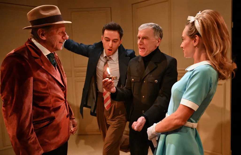 Próba medialna spektaklu pt. "Czarna komedia" Fot. PAP/Maciej Kulczyński