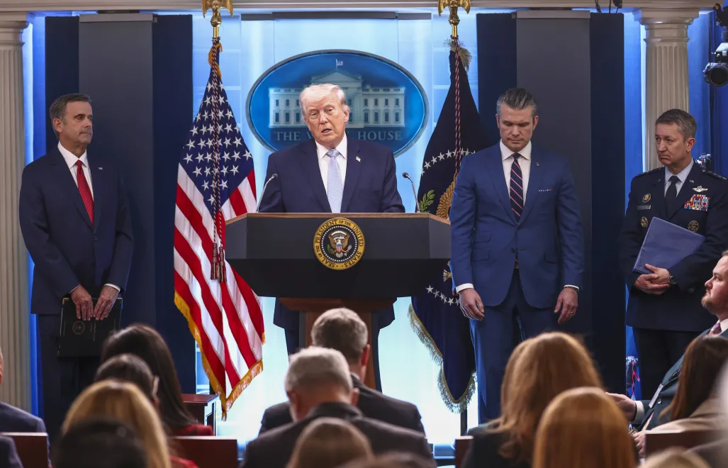 Prezydent USA Donald Trump. Fot. PAP/EPA/	JIM LO SCALZO