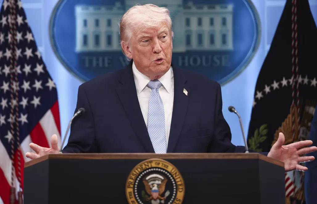 Donald Trump, fot. PAP/EPA/JIM LO SCALZO