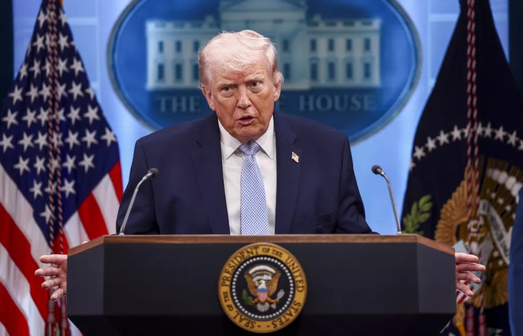 Donald Trump. Fot. PAP/EPA/JIM LO SCALZO 