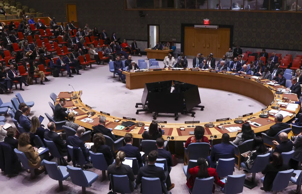 Posiedzenie Rady Bezpieczeństwa ONZ. Fot. EPA/SARAH YENESEL
