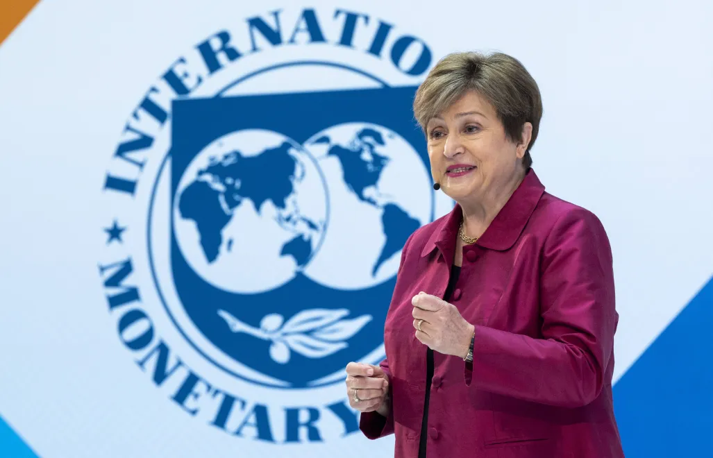 Dyrektor Międzynarodowego Funduszu Walutowego Kristalina Georgiewa Fot. PAP/EPA/SHAWN THEW