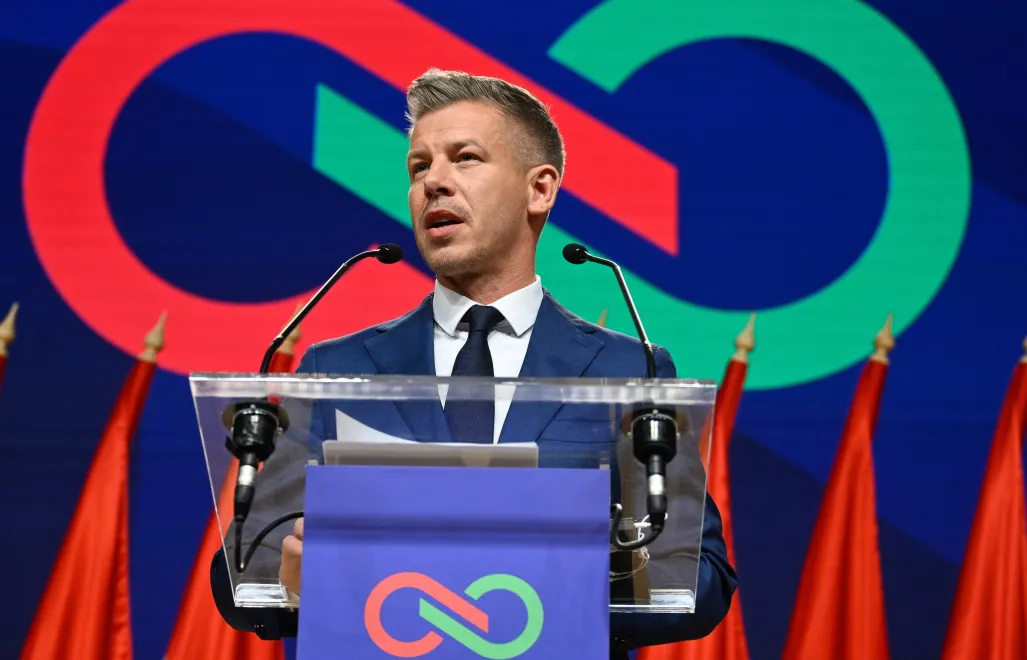 Peter Magyar. Fot. PAP/EPA/TIBOR ILLYES