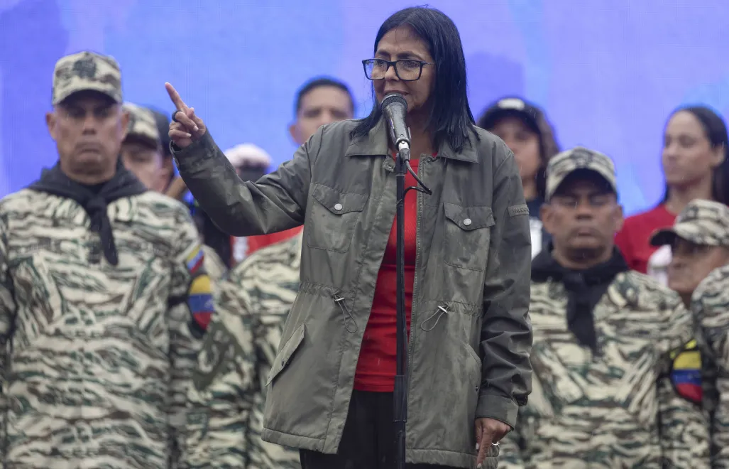 Tymczasowa prezydent Wenezueli Delcy Rodriguez, fot. PAP/EPA/EFE/MIGUEL GUTIÉRREZ