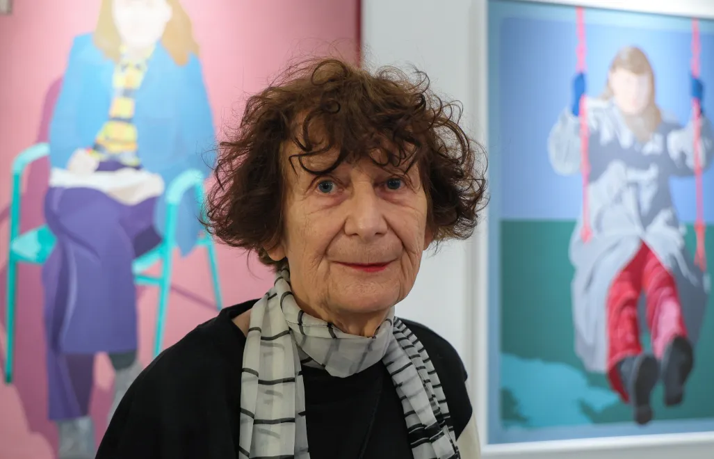 Artystka Ewa Kuryluk podczas otwarcia swojej wystawy „Kangór w Operze” w Galerii Opera Teatru Narodowego w Warszawie. Fot. PAP/Paweł Supernak