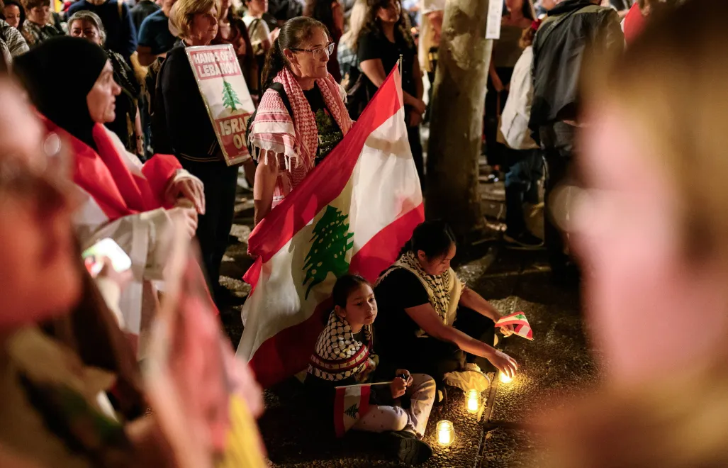 Демонстрація ліванців у Сіднеї. Фотоілюстрація. Fot. PAP/EPA/GEORGE CHAN