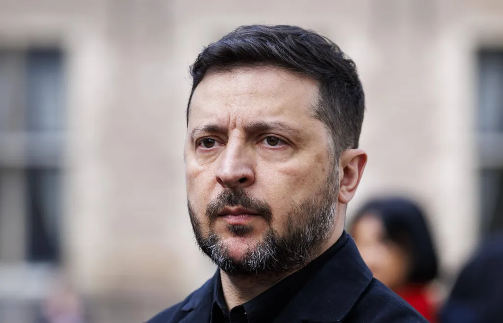 Володимир Зеленський. Fot. PAP/EPA/ROBIN VAN LONKHUIJSEN