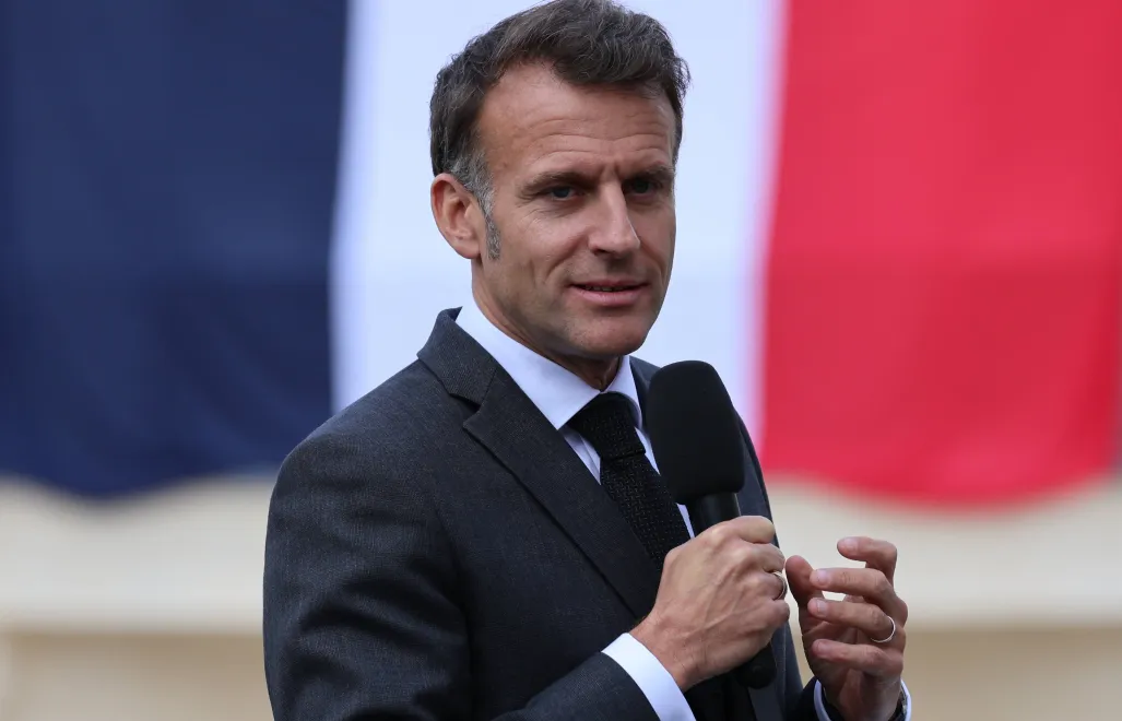 Emmanuel Macron Fot. PAP/EPA/LUDOVIC MARIN / POOL