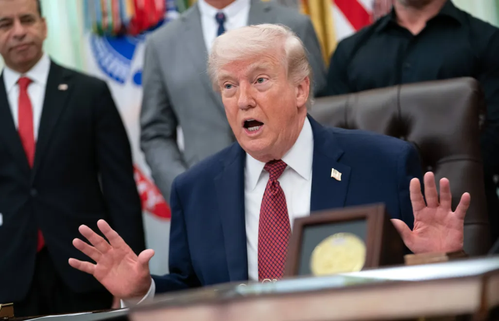 Дональд Трамп Fot. PAP/EPA/ALLISON ROBBERT / POOL 