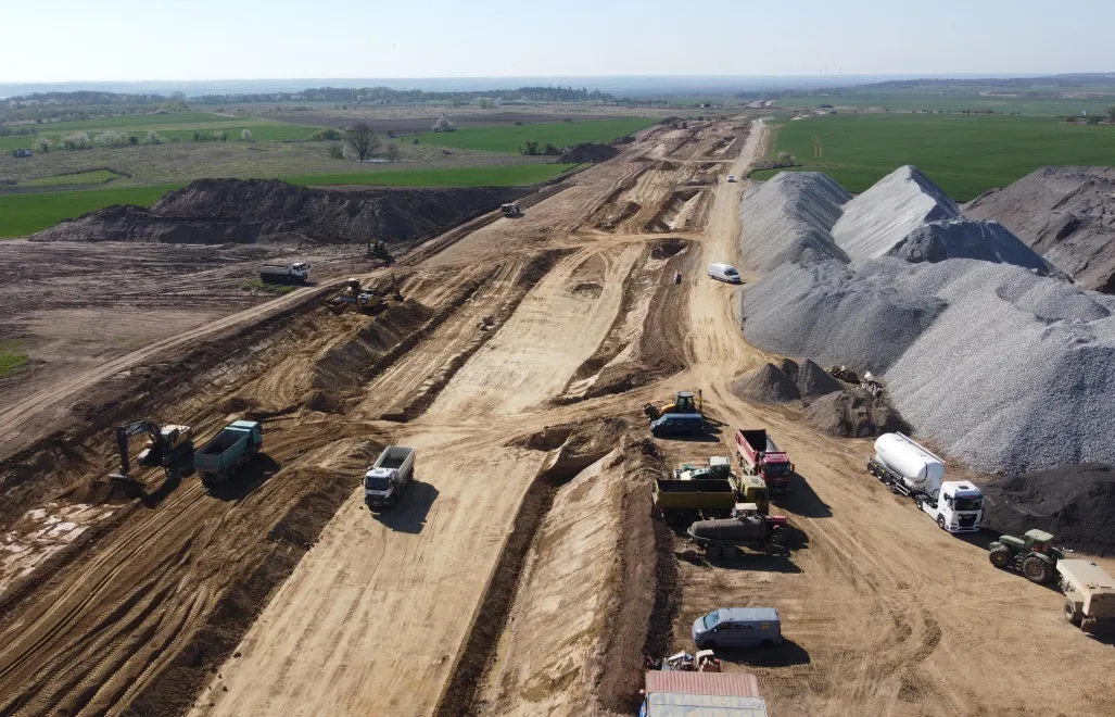  Miejsce budowy drogi ekspresowej S6 Szczecin Zachód Fot. PAP/Marcin Bielecki