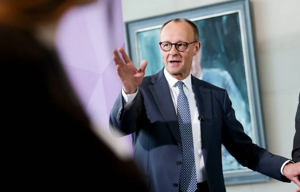 Kanclerz Niemiec Friedrich Merz. Fot. PAP/EPA/FILIP SINGER