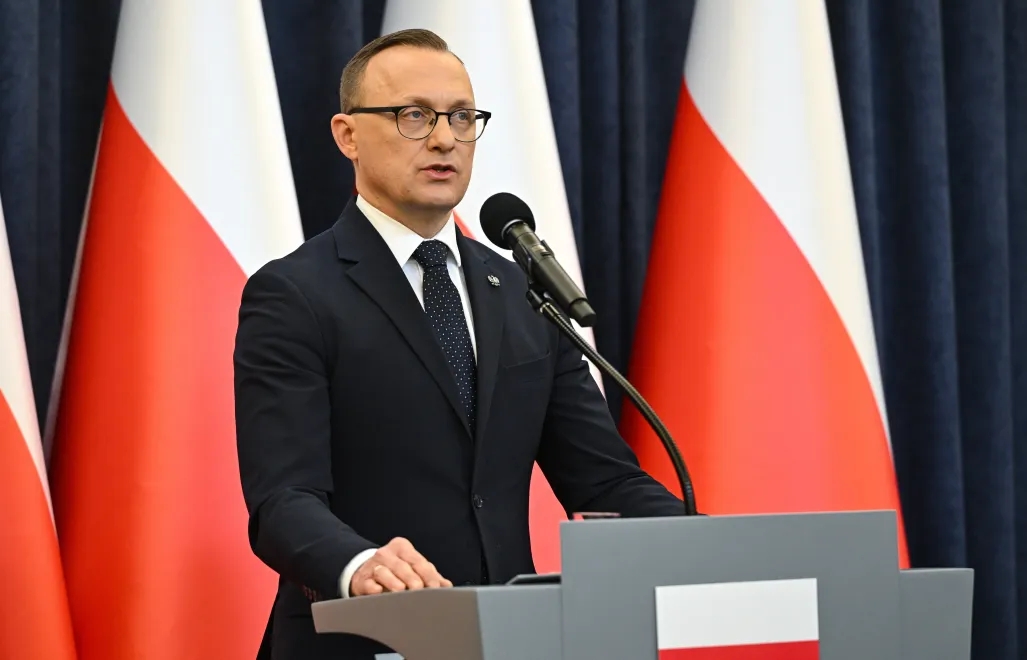 Rzecznik prasowy prezydenta RP Rafał Leśkiewicz. Fot. PAP/Radek Pietruszka