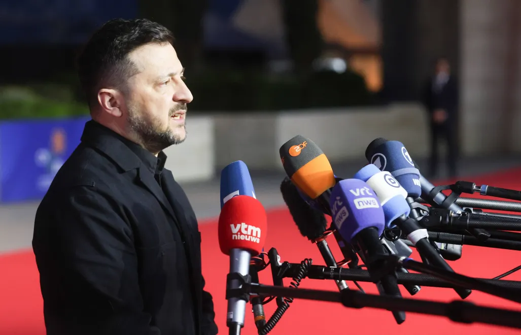 Prezydent Wołodymyr Zełenski. Fot. PAP/EPA/GEORGE CHRISTOFOROU