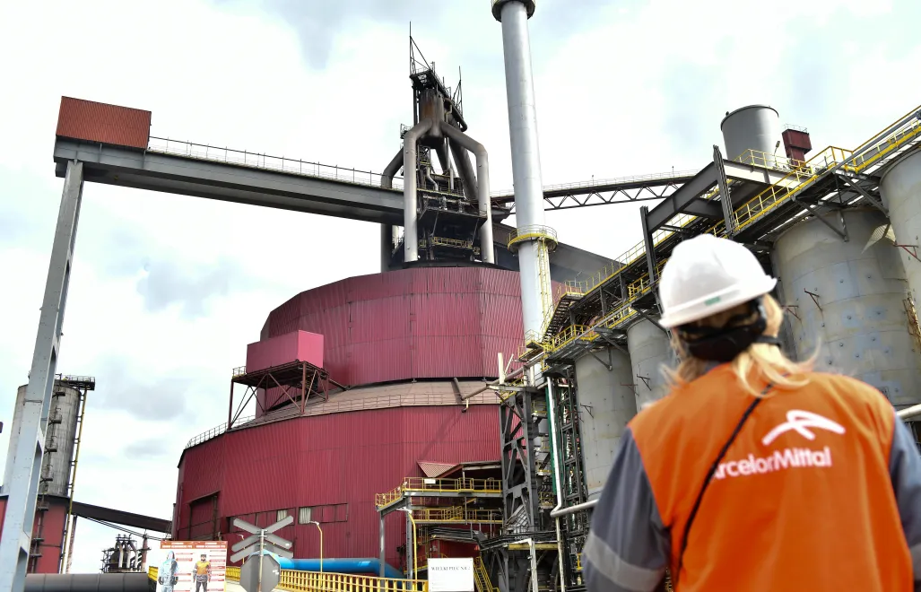 ArcelorMittal Poland, oddział w Dąbrowie Górniczej. Fot. PAP/Art Service