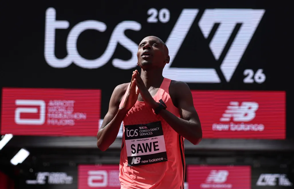  Sabastian Sawe. Fot. PAP/EPA/	NEIL HALL