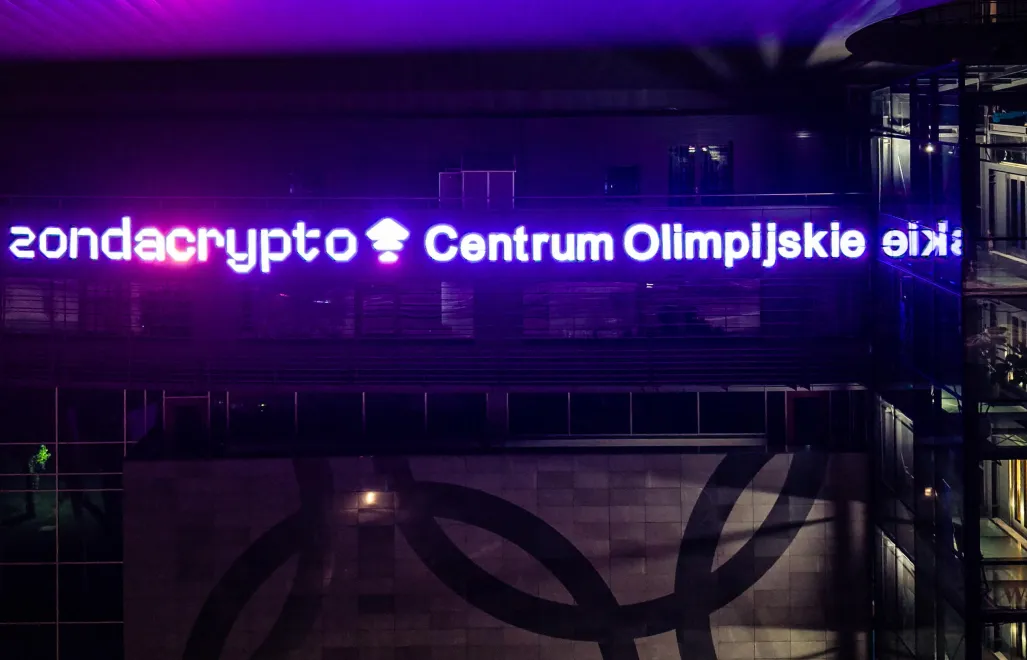 Siedziba Polskiego Komitetu Olimpijskiego „Zondacrypto Centrum Olimpijskie im. Jana Pawła II” przy ul. Wybrzeże Gdyńskie 4 w Warszawie. Fot. PAP/Leszek Szymański