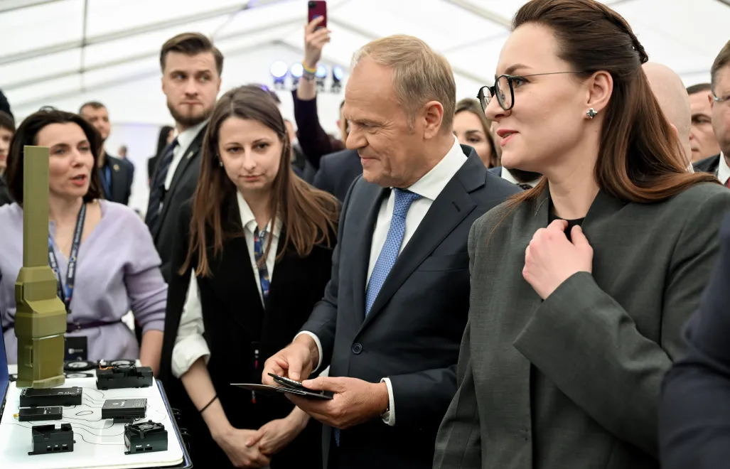 Julija Swyrydenko, premier Donald Tusk. Fot. PAP/Wojtek Jargiło