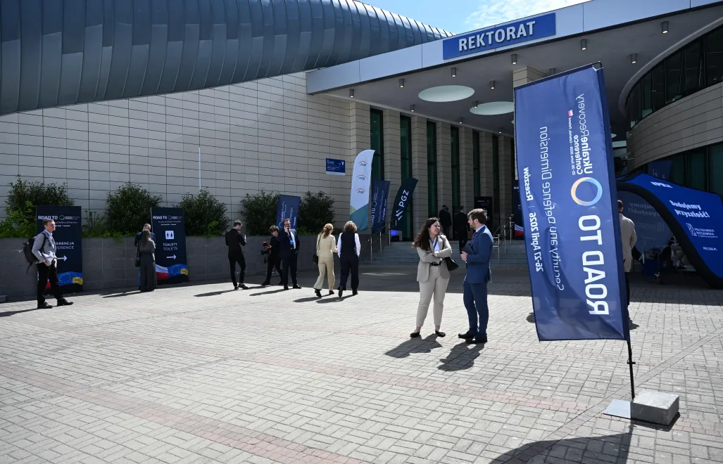 Konferencja „Road to URC – Security and Defence Dimension” na Politechnice Rzeszowskiej Fot. PAP/Wojtek Jargiło