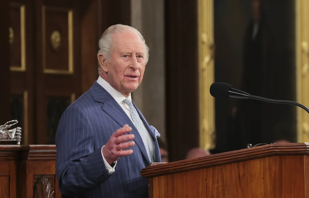 Промова Карла III в Конгресі США. Fot. PAP/EPA/KYLIE COOPER / POOL