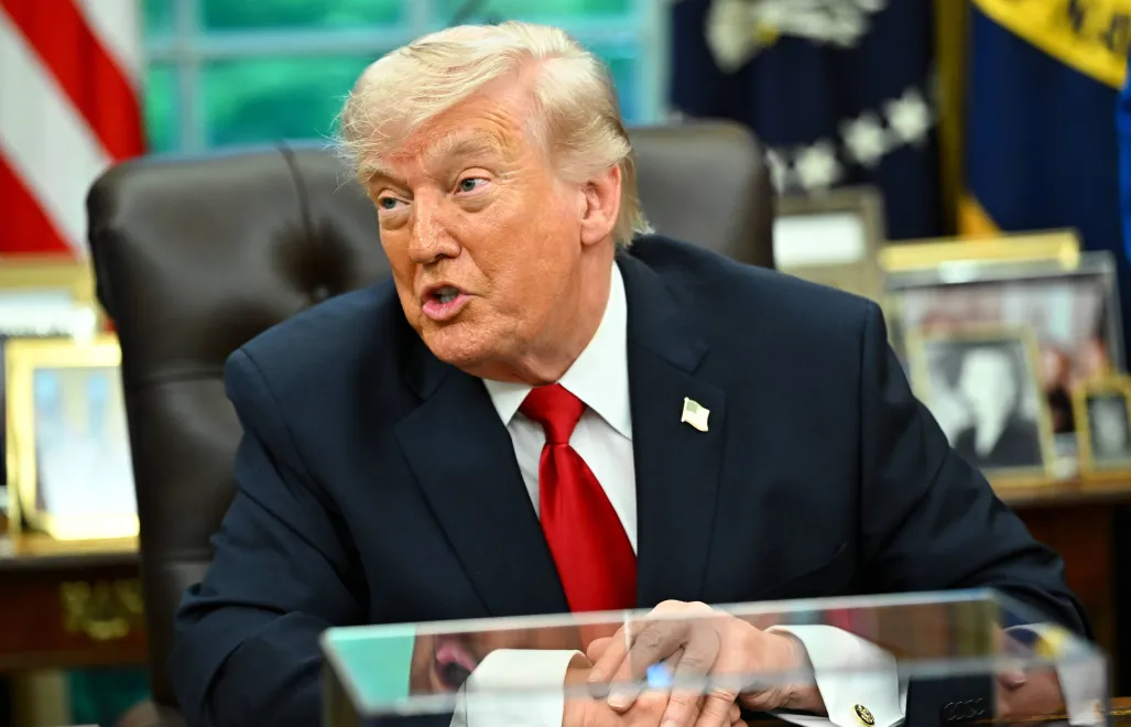 Дональд Трамп. Fot. PAP/EPA/Graeme Sloan / POOL