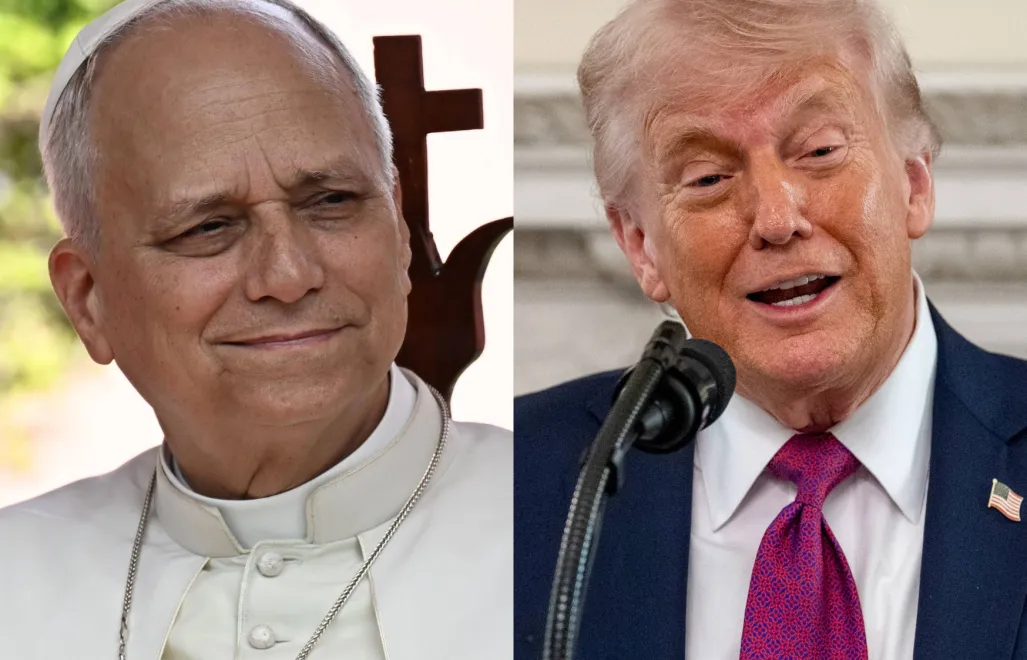 Leon XIV, Donald Trump. Fot. PAP/EPA/LUCA ZENNARO, DANIEL HEUER 