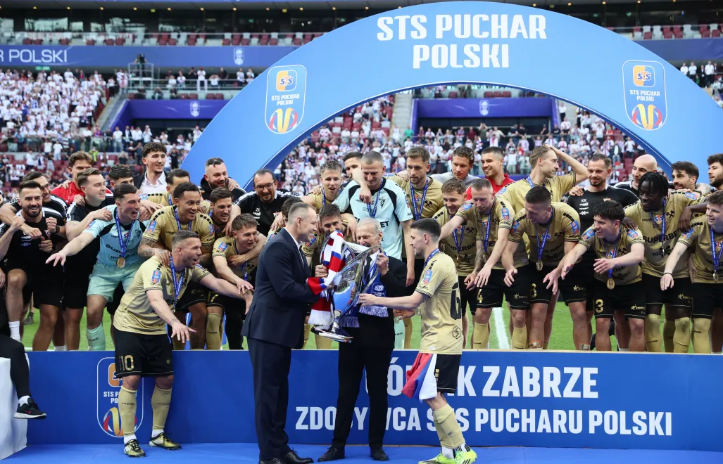 Piłkarze Górnika Zabrze zdobyli Puchar Polski. Fot. PAP/Leszek Szymański