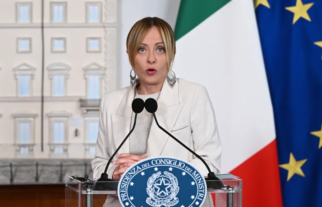 Giorgia Meloni. Fot. PAP/Radek Pietruszka