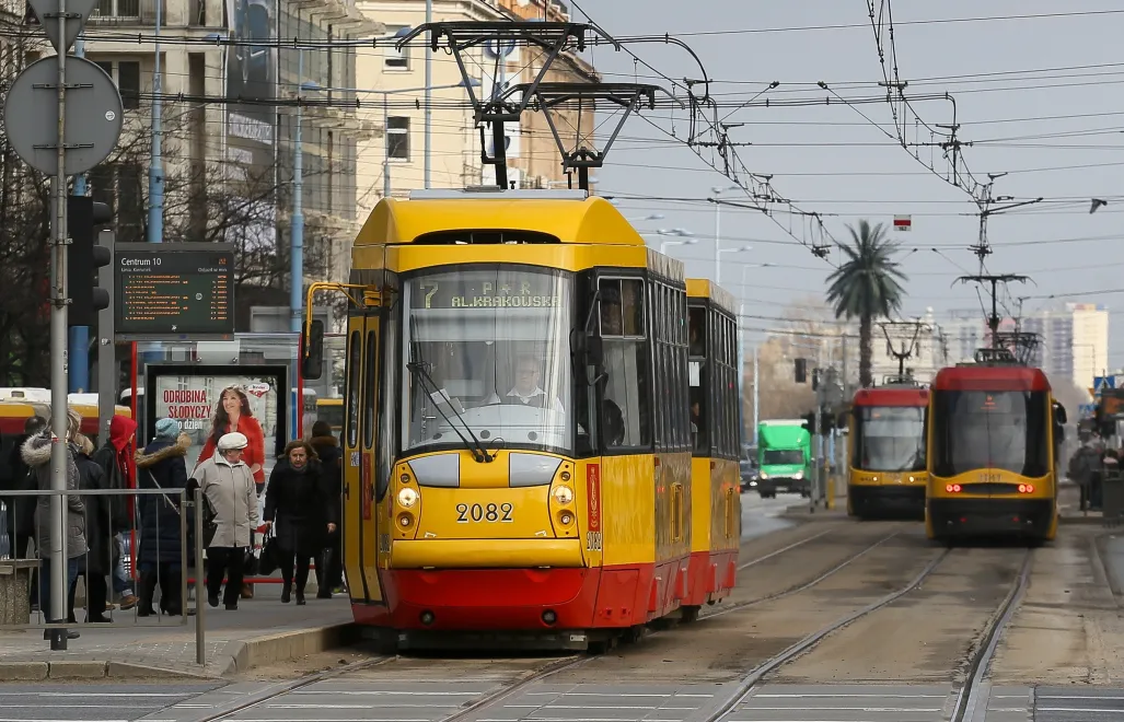 Tramwaje w Warszawie, fot. PAP/Paweł Supernak