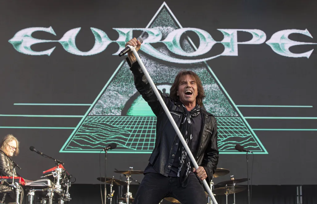 Wokalista zespołu Europe - Joey Tempest. Fot. PAP/EPA/MARCIAL GUILLEN
