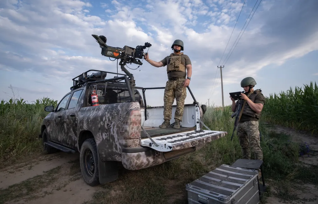 украинские ПВО Fot. PAP/EPA/MARIA SENOVILLA
