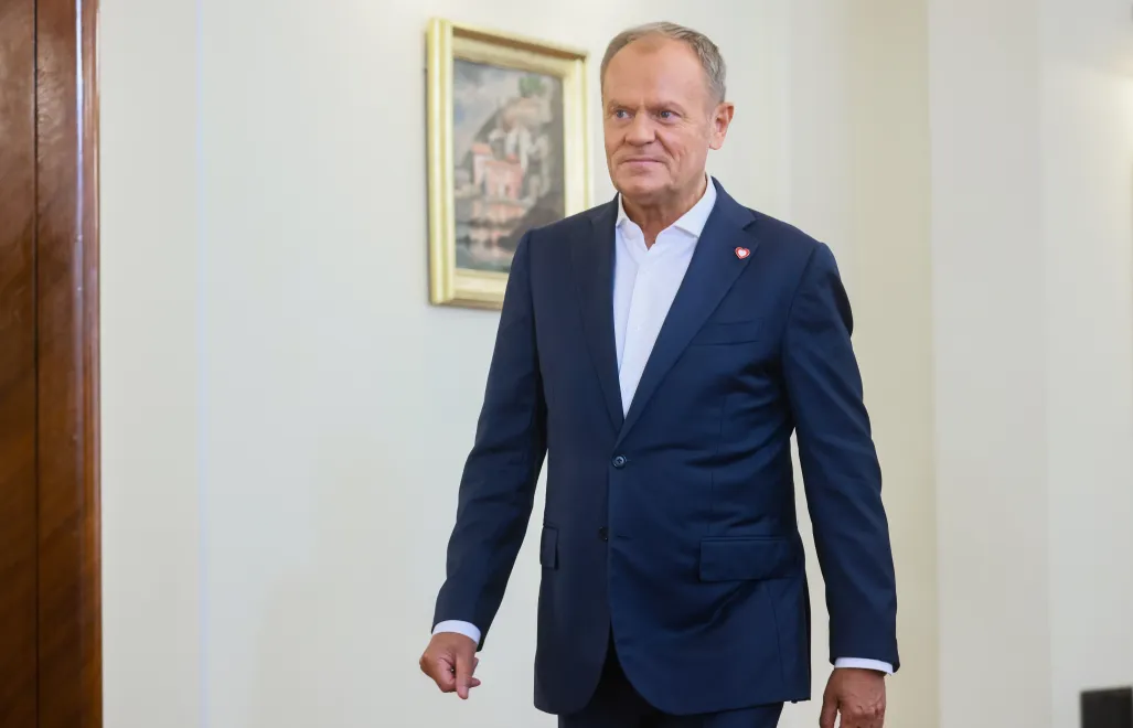 Premier Donald Tusk. Fot. PAP/	Leszek Szymański