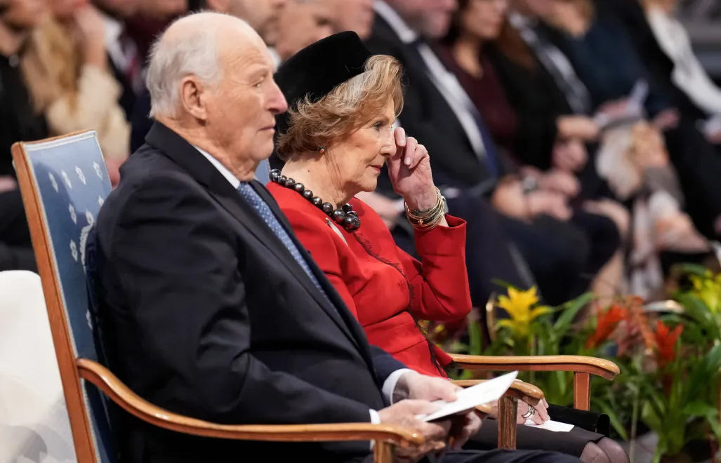 Król Norwegii Harald V i królowa Sonja, fot. PAP/EPA/NTB POOL/OLE BERG-RUSTEN / POOL