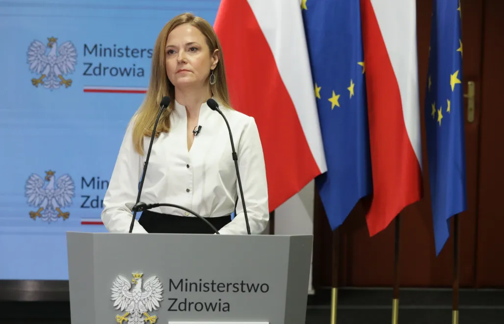 Wiceminister zdrowia Katarzyna Kęcka. Fot. PAP/Tomasz Gzell