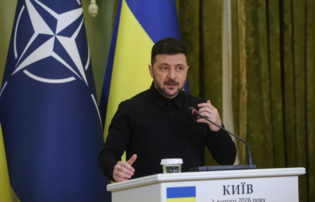 Prezydent Ukrainy Wołodymyr Zełenski.  Fot. PAP/	Victor Kovalchuk